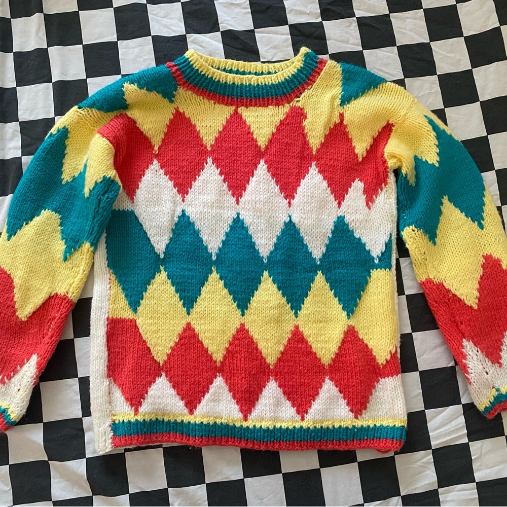 Vintage Hand-Knit Sweater